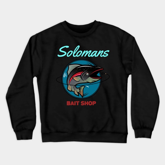 Solomans bait shop Crewneck Sweatshirt by Benjamin Customs